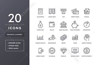 Finance Line Icons
