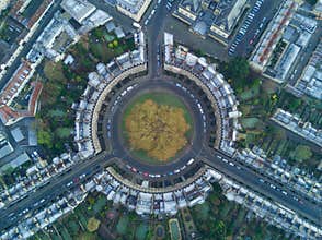 Bath Circus from the drone