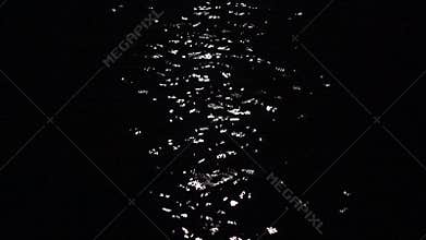 Moon Light In Dark Water Background
