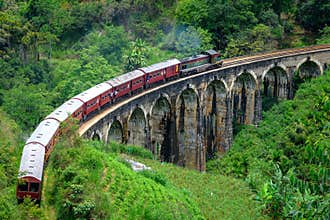 Nine arches bridge in Ella Sri Lanka