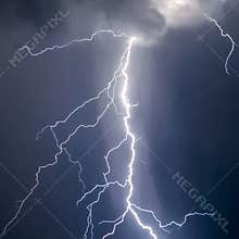 Lightnings and thunder bold stike