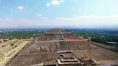 Aerial view of the Sun pyramid (TAKE 2)
