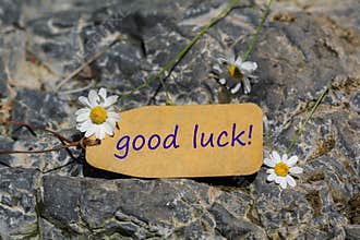 Good luck label