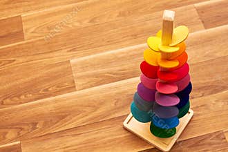 Wood music scale flower