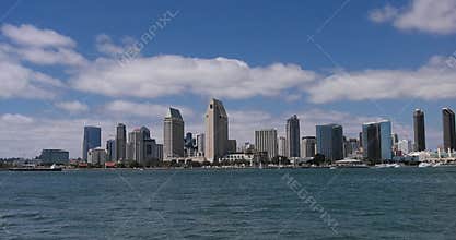 Skyline of San Diego in California