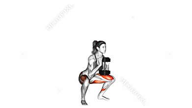 Dumbbell Goblet Squat exercise