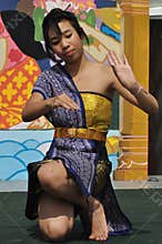 Thai girl dancing at Edmonton Heritage Festival