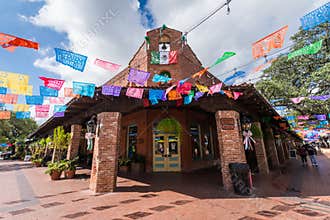 Historic Market Square Mexican Shopping Center tourist destination in San Antonio Texas