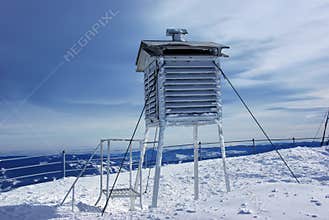 Frozen weather station