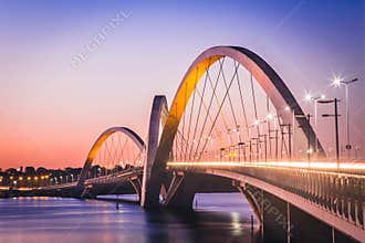 Side view from JK brigde in BrasÃ­lia