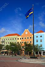 Willemstad's colorful riverfront plaza.