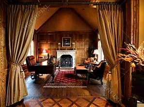 Luxurious home office space