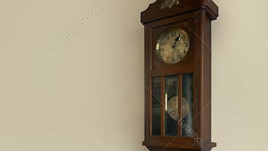 Antique Clock On Wall Loop