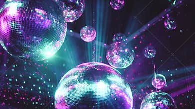 Party disco mirror balls