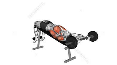 Barbell Decline Pullover exercise
