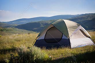 Camping in the mountains