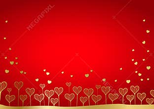 Background from hearts