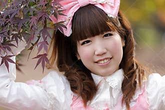 Japanese cosplay girl