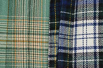 Scottish kilts have distinctive patterns