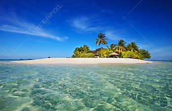 Tropical island paradise