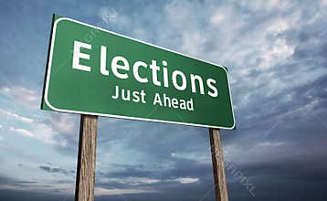 Election Road Sign
