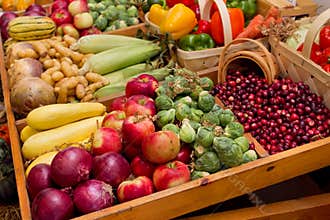 Fall harvest vegetables