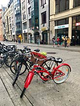 Bicycles in Leipzig, Germany