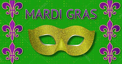 Mardi Gras Fat Tuesday graphic motion