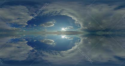 sky 360 equirectangular hdr spherical mirror, panoramic clouds environment map landscape projection