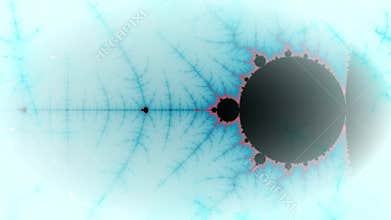 Beautiful kaleidoscope zoom into the infinite mathematical mandelbrot set fractal