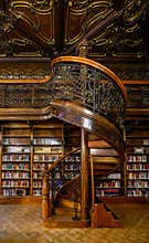 Interior of Szabo Ervin Library in Budapest, Hungary