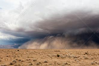 Massive dust storm in the Arizona desert