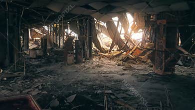 War Ukraine destruction damage house bomb destroyed Chernihiv