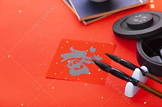 Spring Festival Festival couplets photography