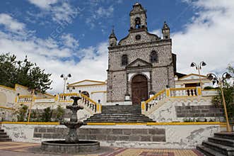Church in the Andes in Ecuador