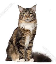 Portrait of Maine Coon cat