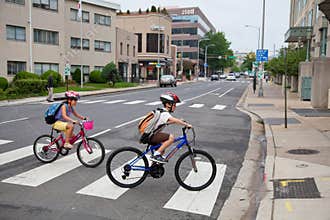 Kids Biking to School