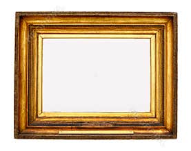 Gold picture frame