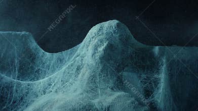 Dust Swirls Around Ancient Classical Statue