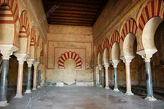 Central nave, Medina Azahara, Spain.