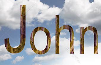 Name John in cloudscape
