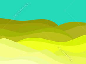 Natural landscape in a minimalistic style. Plains and mountains  fields and meadows. Typographic boho decor for prints  posters