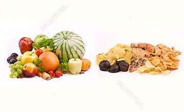 Junk Food VS Healthy Food
