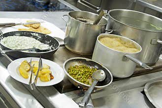 Restaurant kitchen - detail