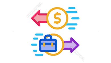 business service payment Icon Animation