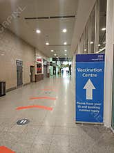 Covid 19 Virus Vaccination Centre at the Excel Exhibition Centre