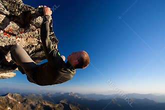 Hazardous rock climbing