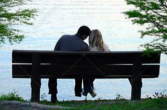 Couple on a bench