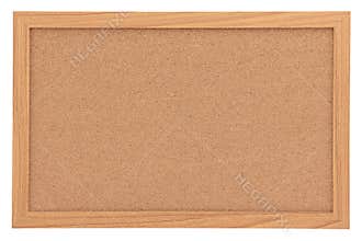 Blank Cork Notice Board Isolated on White