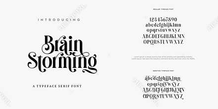 Abstract Fashion font alphabet. Minimal modern urban fonts for logo, brand etc. Typography typeface uppercase lowercase and number